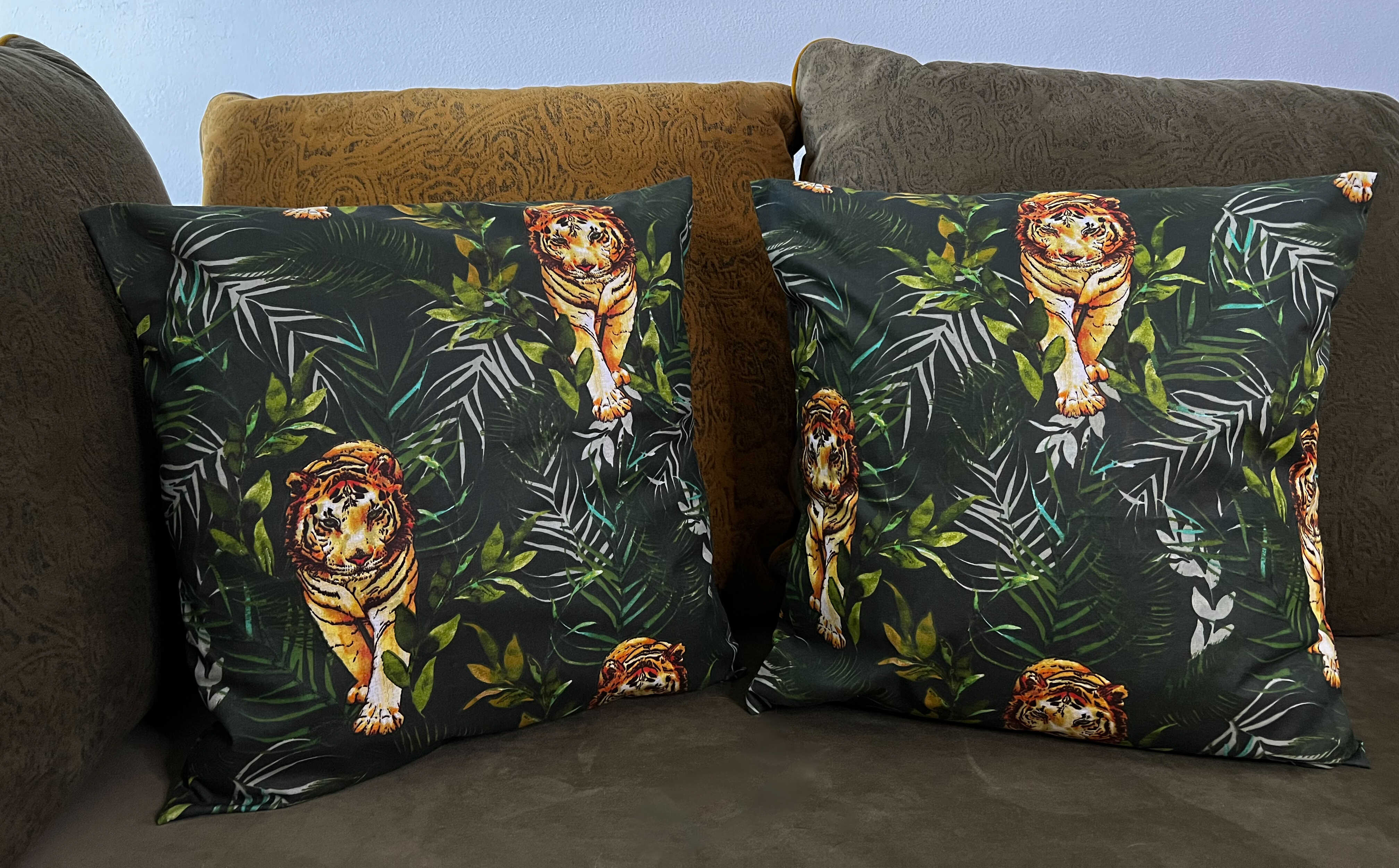 Dekorativní Polštář Bavlna Tygr