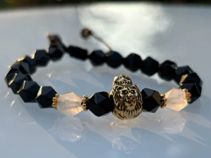 Pánský  náramek zlatý lev