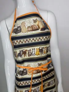 Zástěra s symbolem kočky