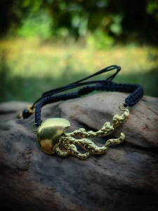 Náramek na nohu ocel - Medůza