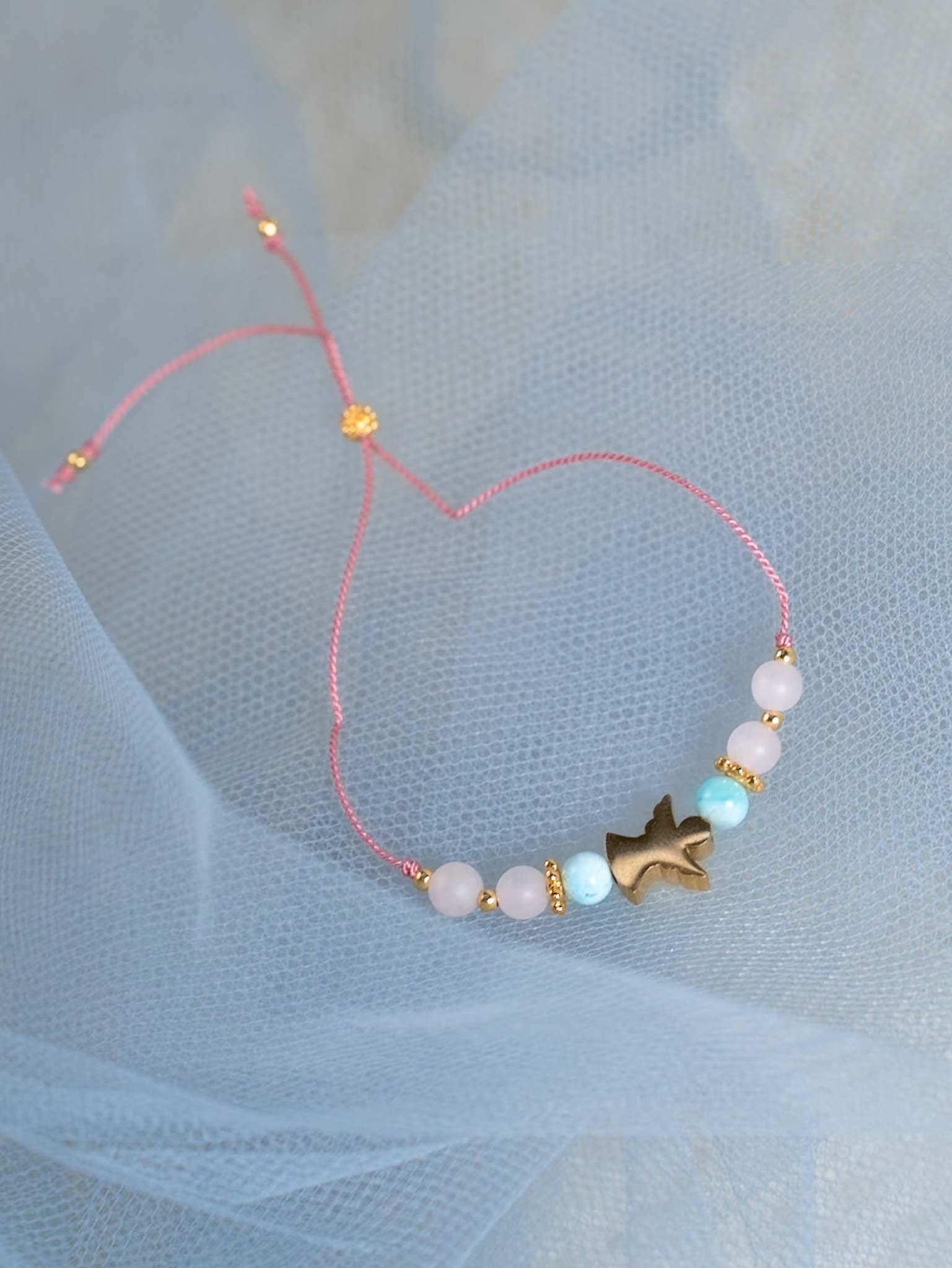 Larimar náramek Anděl