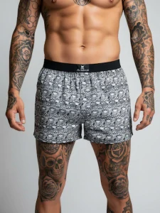 Pánské trenky s lebkami