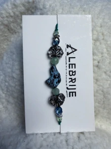 Dámský náramek Pes – české sklo a Avanturin