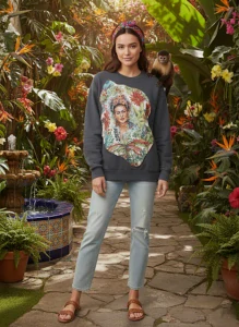 Druhý život Fridy - originální upcyklovaná mikina