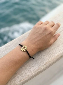 Náramek globus v srdci