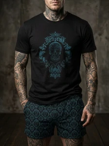 Desingové tričko Lebka 