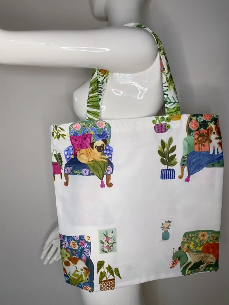 Plátěná Taška chrt