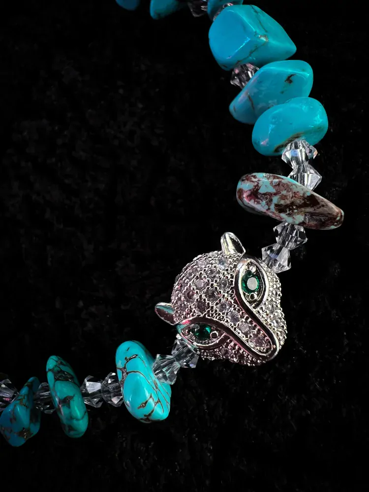 Náramek Tyrkysový Panter