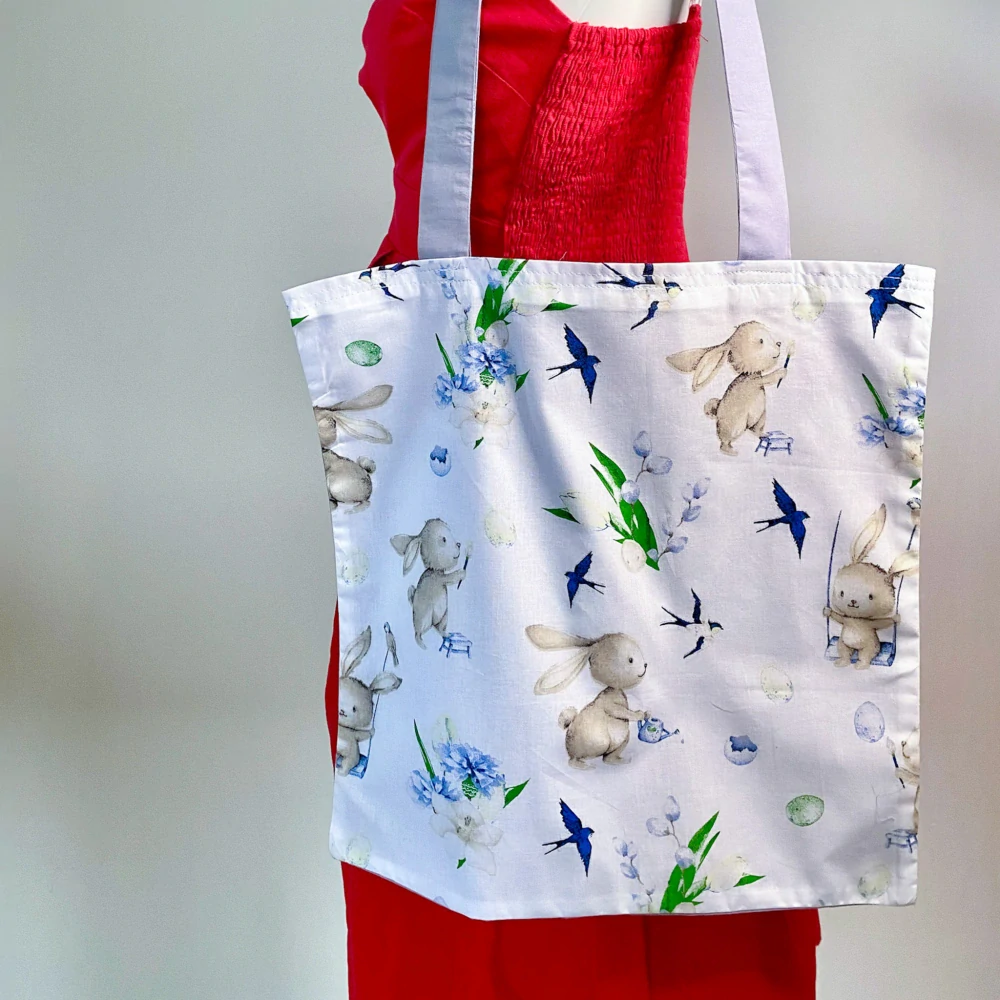 Plátěná taška králík