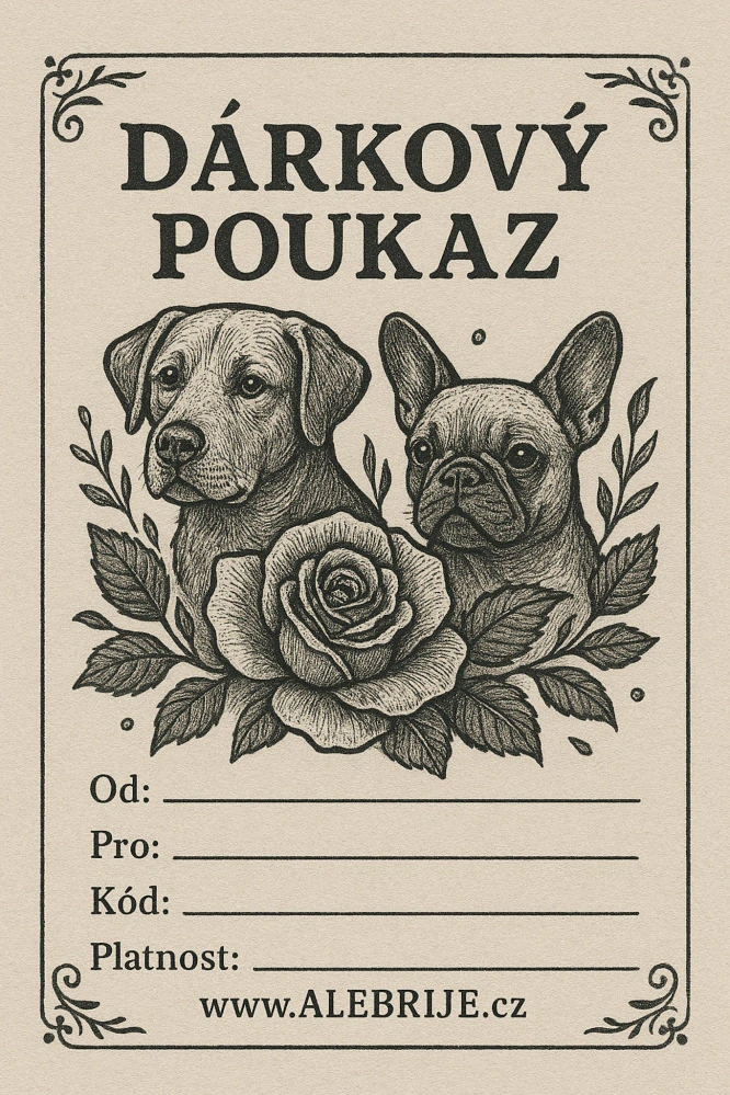 Dárkový poukaz pro pejskaře