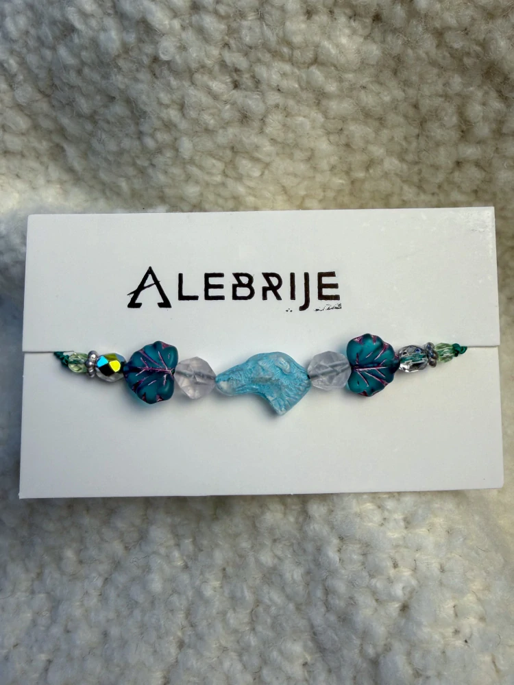 Dámský náramek pes - české sklo 