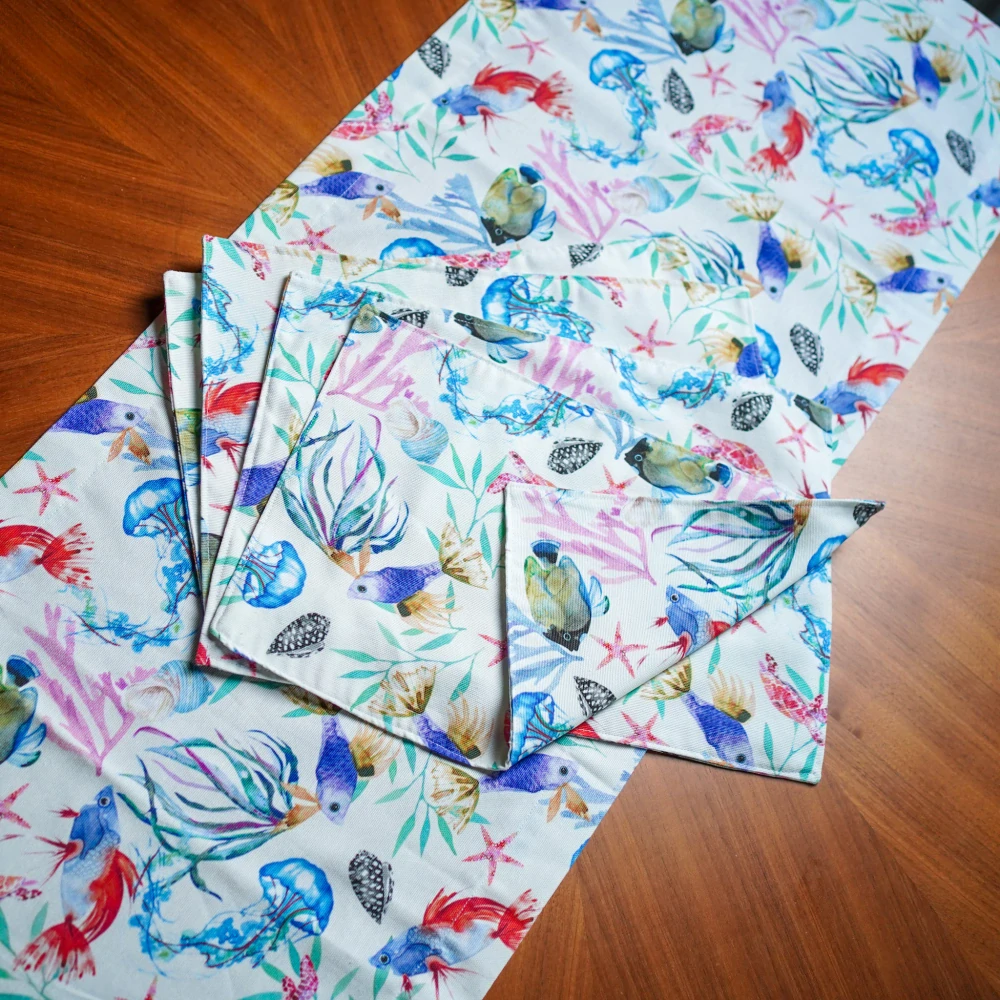 Prostírání na stůl ryby