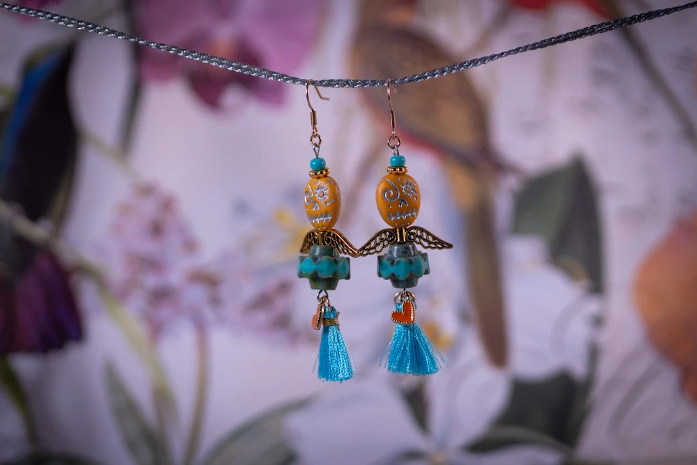  Náušnice barevné Muerte 