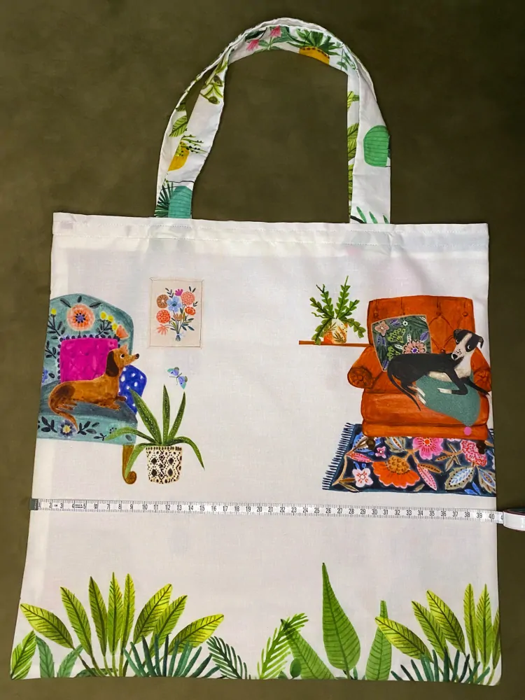 Plátěná Taška chrt