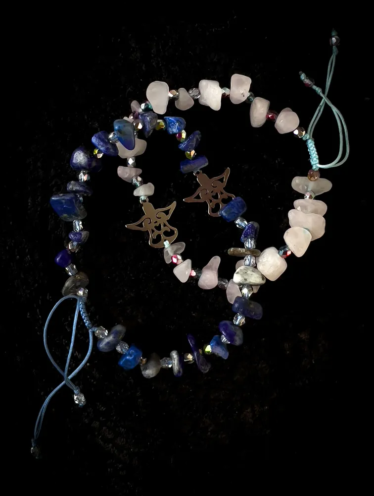 Náramek S Andělíčkem Lapis  Lazuli