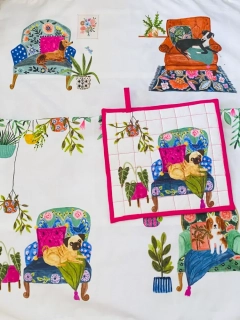 Dekorativní polštář - chrt