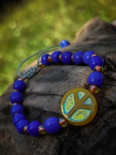 Hippie náramek modrý