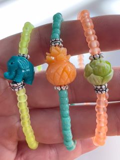 Barevné Náramky Slon Set